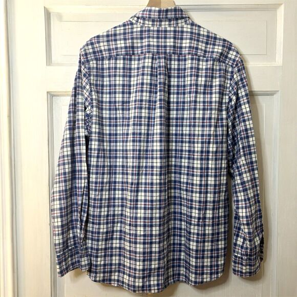 Vineyard Vines Blue Red Plaid Button Down Classic Fit Murray Shirt L - Picture 5 of 6